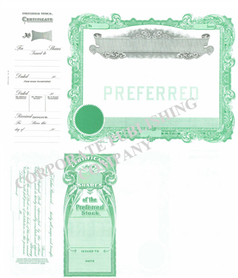 Goes® 178 Green No Text Stock Certificates