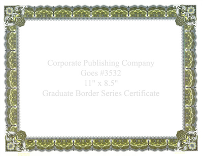 Goes® 3532 Lemonade Graduate Certificates