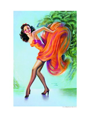 Pinup Poster - Flame Dancer