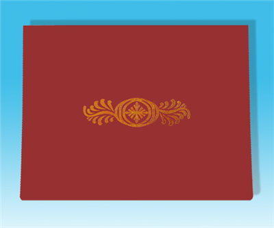 Red Foil Design Certificate Holder (11" x 8.5")