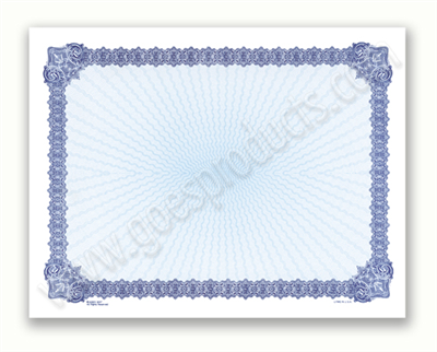 Goes® 3037 Blue Medallion Certificates