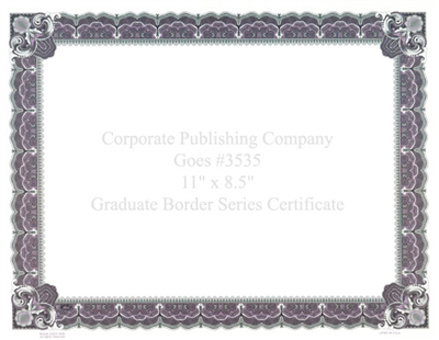 Goes® 3535 Merlot Graduate Certificates