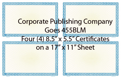 Goes® 455BL Blue Ripple Certificates