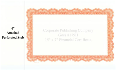Goes® 179H Orange Mirror Certificates