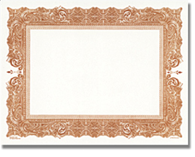 Goes® Brown Antique Certificates