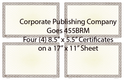 Goes® 455BR Brown Ripple Certificates