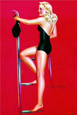 Pinup Poster - Bathing Beauty