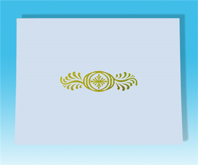 Blue Foil Design Certificate Holder (11" x 8.5")