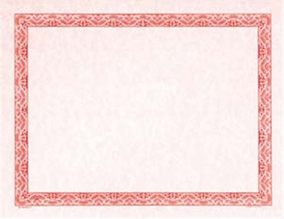 Goes® Red Parchment Certificates