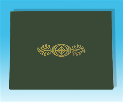 Green Foil Design Certificate Holder (11" x 8.5")