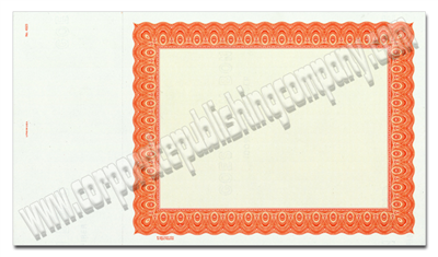 Goes® 4523 Orange Harmony Certificates