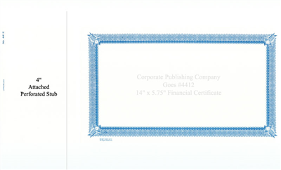 Goes® 4412 Blue Six Point Certificates