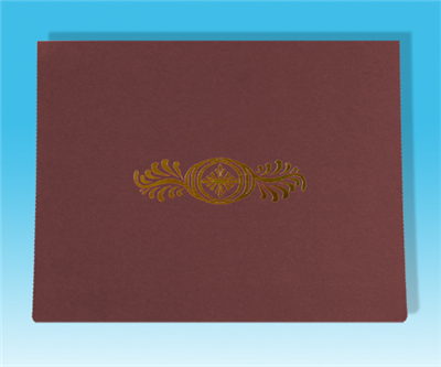 Burgun Foil Design Certificate Holder (11" x 8.5")
