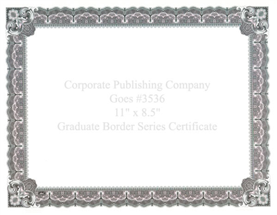 Goes® 3536 Pink Zinfendal Graduate Certificates