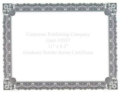 Goes® 3537 Blueberry Graduate Certificates