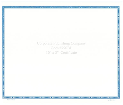 Goes® 790BL Blue Barrister Certificates
