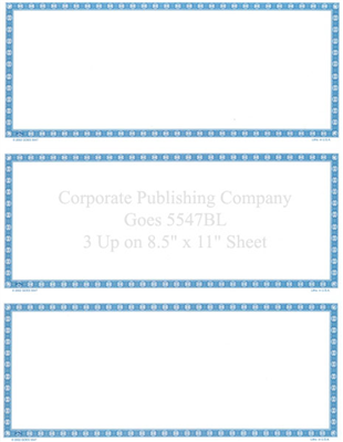 Goes® 5547BL Blue Buckle Certificates