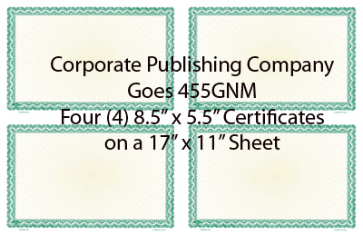 Goes® 455GN Green Ripple Certificates