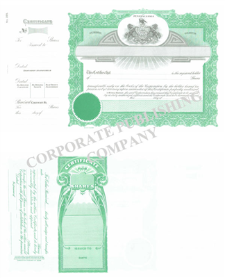 Goes® 385 Pennsylvania State Stock Certificates